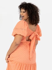 Shirring Front Tiered Midaxi Dress With Trim Detail - Image 5 of 6