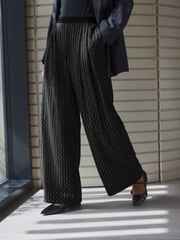 Black Premium Pull On Diamonte Trousers - Image 3 of 8