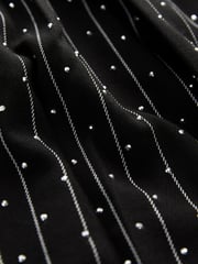 Black Premium Pull On Diamonte Trousers - Image 8 of 8