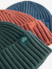 Autumnal Knitted Beanies 3 Pack (1-16yrs) - Image 5 of 5