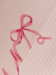 River Island Pink Girls Bow Multipack Rib 100% Cotton Leggings - Image 4 of 4