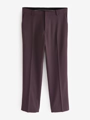 Burgundy Red Tailored Fit Tuxedo Suit Trousers - Image 5 of 8