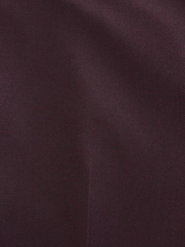 Burgundy Red Tailored Fit Tuxedo Suit Trousers - Image 8 of 8