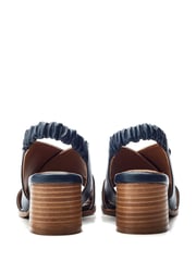 Moda in Pelle Prinia Cross-Over Low Block Elastic Sandals - Image 3 of 4