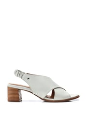Moda in Pelle Prinia Cross-Over Low Block Elastic Sandals - Image 1 of 4