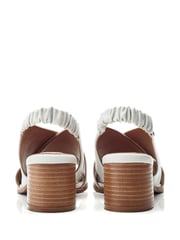 Moda in Pelle Prinia Cross-Over Low Block Elastic Sandals - Image 3 of 4