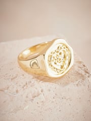 Cath Kidston Gold Tone Lace Hearts Ring - Image 3 of 9