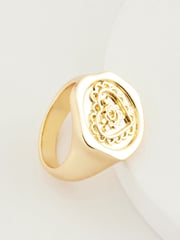 Cath Kidston Gold Tone Lace Hearts Ring - Image 5 of 9