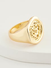 Cath Kidston Gold Tone Lace Hearts Ring - Image 6 of 9