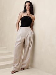 Banana Republic Black Keyhole Sleeveless Top - Image 1 of 1