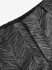 Black Slim Fit Textured Print Tuxedo Suit Trousers - Image 7 of 10