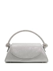 Dune London Silver Chrome Brynley Diamanté Tubular Hand Bag - Image 2 of 5