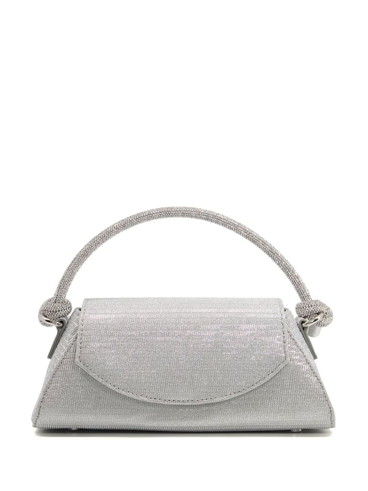 Dune London Silver Chrome Brynley Diamanté Tubular Hand Bag - Image 2 of 5