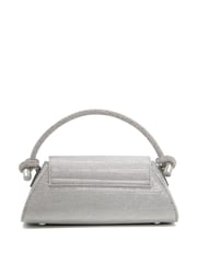 Dune London Silver Chrome Brynley Diamanté Tubular Hand Bag - Image 3 of 5