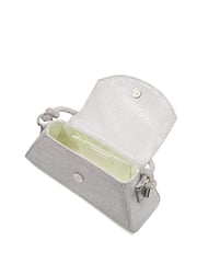Dune London Silver Chrome Brynley Diamanté Tubular Hand Bag - Image 4 of 5