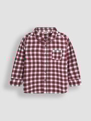 JoJo Maman Bébé Burgundy Gingham Shirt - Image 1 of 3