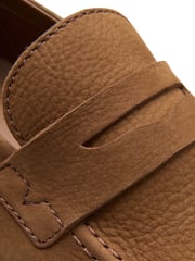 Clarks Brown Nubuck Badell Step Shoes - Image 4 of 7