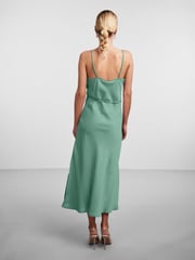 Y.A.S Green Satin Cowl Neck Slip Dress - Image 4 of 5