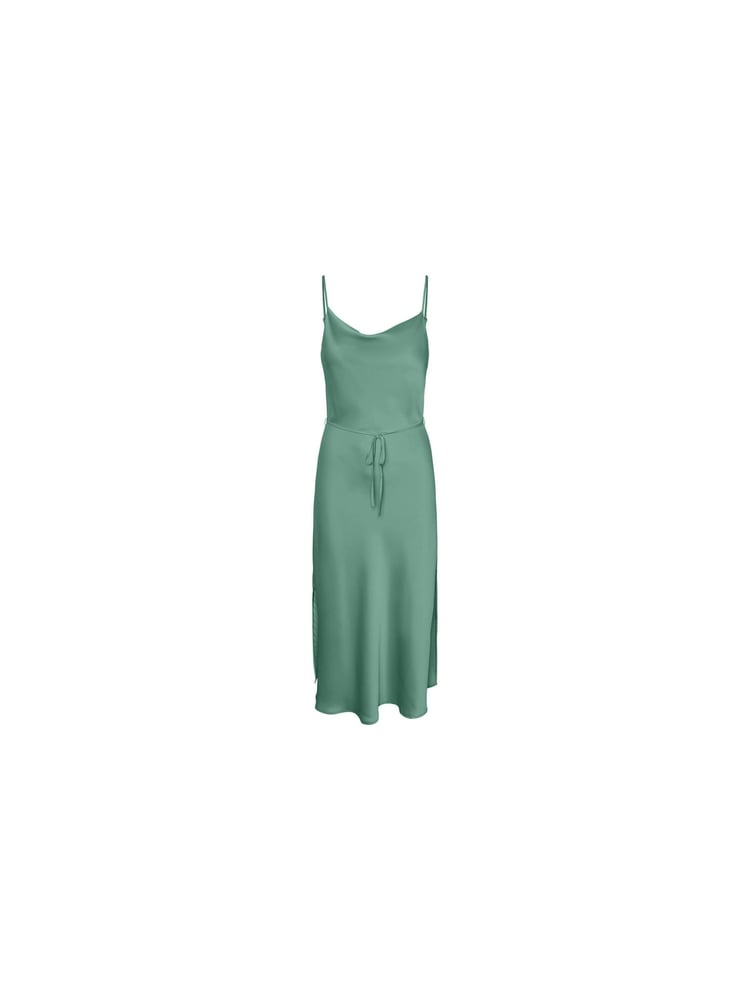 Y.A.S Green Satin Cowl Neck Slip Dress - Image 5 of 5