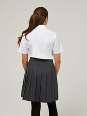 Trutex White Regular Fit Short Sleeve 3 Pack School Shirts - Image 3 of 6