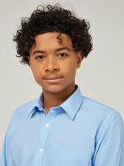 Trutex Blue Regular Fit Long Sleeve 2 Pack School Shirts - Image 7 of 7