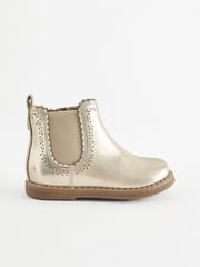 Gold Wide Fit (G) Chelsea Ankle Boots - Image 2 of 6