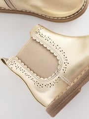 Gold Wide Fit (G) Chelsea Ankle Boots - Image 5 of 6