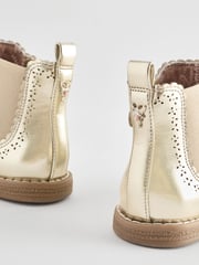 Gold Wide Fit (G) Chelsea Ankle Boots - Image 6 of 6