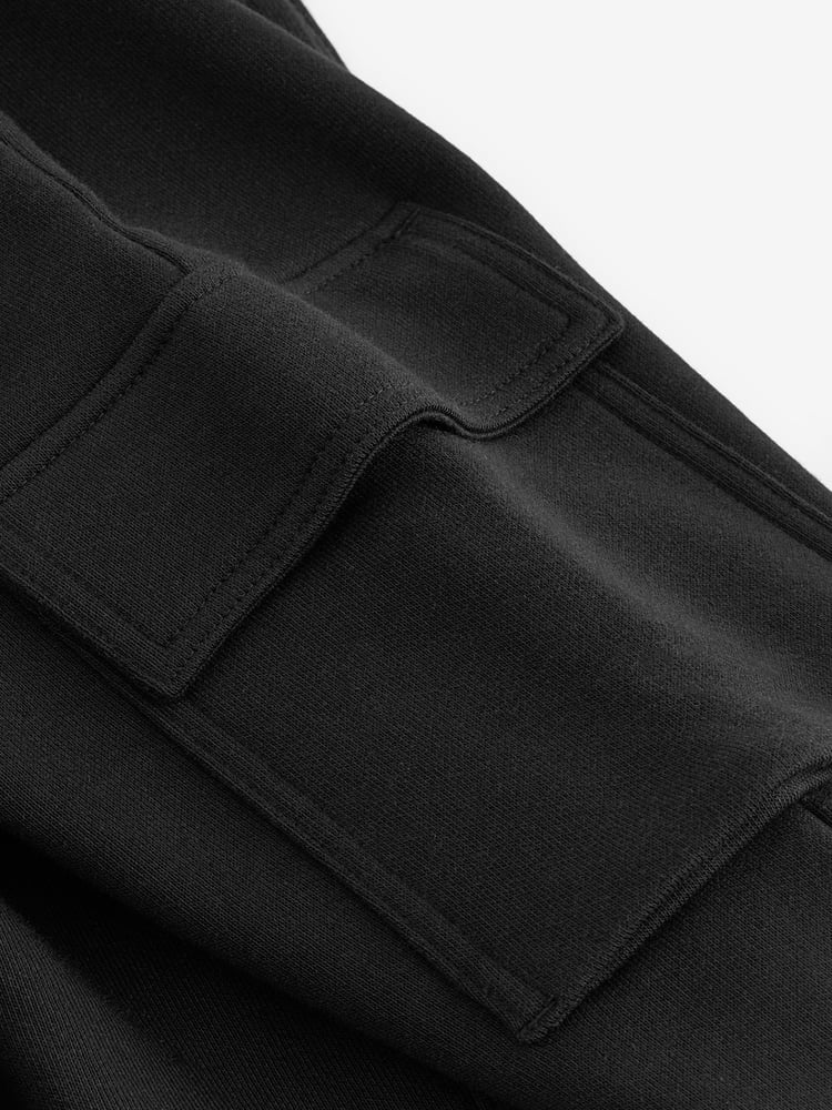 Black Slim Fit Slim Cargo Joggers 2 Pack (3-16yrs) - Image 4 of 4 Black Slim Fit Slim Cargo Joggers 2 Pack (3-16yrs) - Image 4 of 4