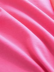 Pink Christmas Short Sleeve 100% Cotton T-Shirt - Image 7 of 7