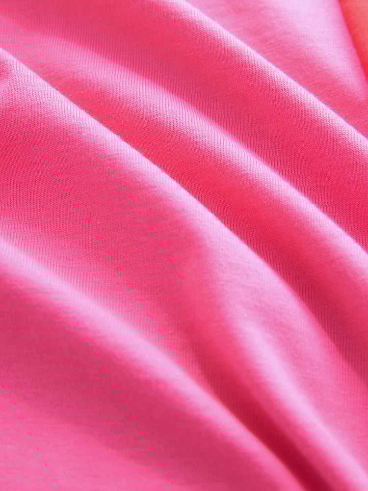 Pink Christmas Short Sleeve 100% Cotton T-Shirt - Image 7 of 7