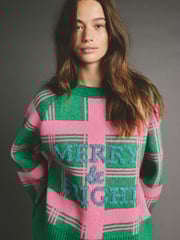 Green Knitted Christmas Jumper - Image 1 of 8