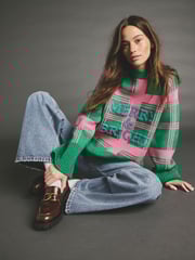 Green Knitted Christmas Jumper - Image 2 of 8