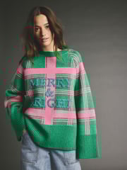 Green Knitted Christmas Jumper - Image 4 of 8