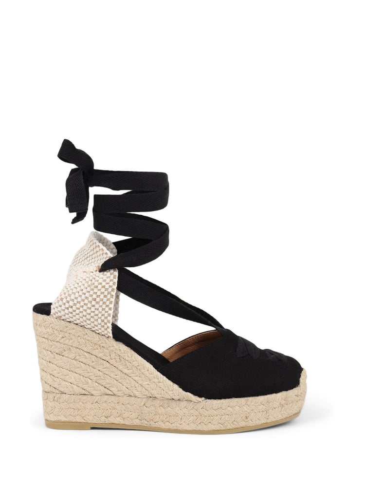 Jones Bootmaker Rosabelle Lace Detail Espadrilles - Image 1 of 5