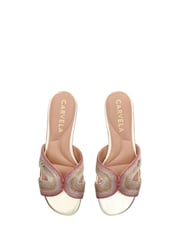 Carvela Chrome Gala Mule Jewel Sandals - Image 3 of 5