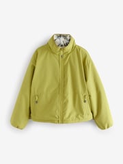 Lime Green Reversible Teddy Borg Floral Jacket - Image 6 of 9