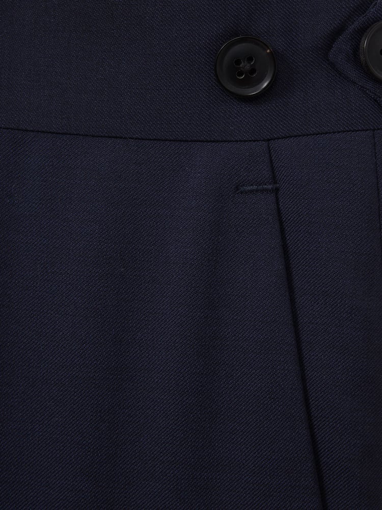 Reiss Bright Blue Destiny Wool Side Adjuster Slim Fit Trousers - Image 6 of 6