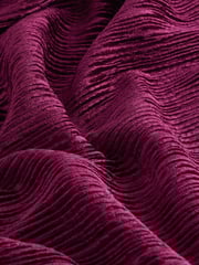 Burgundy Red Long Sleeve Velvet Maxi Dress - Image 7 of 9
