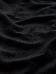Black Diamante Long Sleeve Velvet Bow  Mini Dress - Image 5 of 5