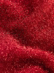 Red Tinsel Knitted Christmas Jumper - Image 8 of 8