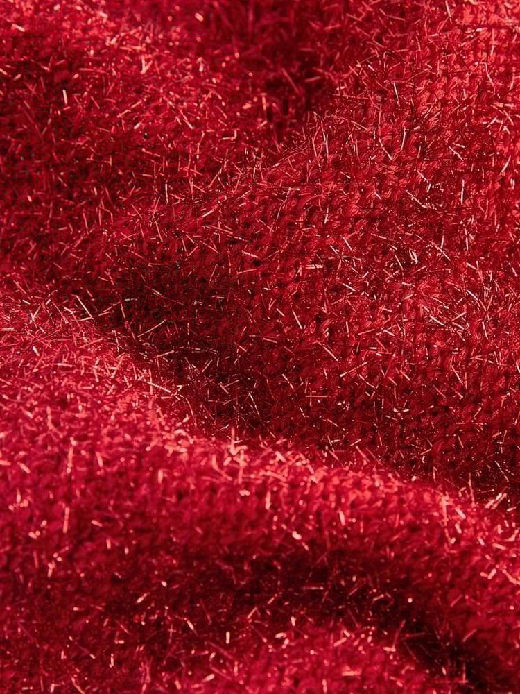 Red Tinsel Knitted Christmas Jumper - Image 8 of 8