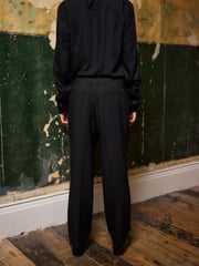 Black EDIT Metallic Pinstripe Trousers - Image 3 of 8