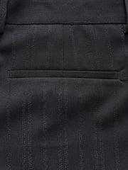 Black EDIT Metallic Pinstripe Trousers - Image 7 of 8