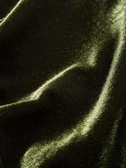 Dark Green Tailored Velvet Single Breasted Blazer - Image 5 of 5