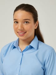 Trutex Blue Regular Fit Short Sleeve 2 Pack School Shirts - Image 5 of 6