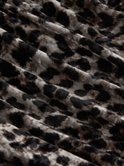 Leopard Animal Print Long Sleeve Velvet Maxi Dress - Image 7 of 7