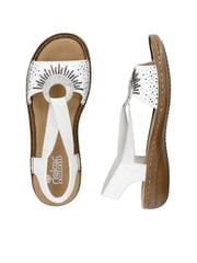 Rieker Womens Elastic Stretch Sandals - Image 6 of 7