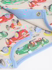 Blue/Green Cath Kidston Cars Baby 100% Cotton Sleepsuits 3 Pack - Image 10 of 13