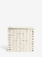 Cream Woven Plastic Slimline Basket - Image 4 of 4